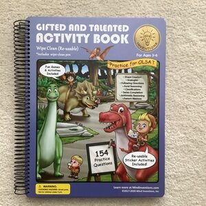 Like New Mind Inventions Gifted and Talented Activity Book for Ages 3-6
